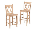 Double XX-Back Stools