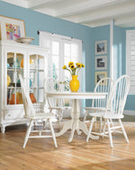 Linen with Tall Windsor chairs