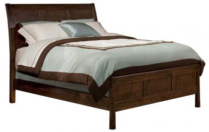 Alder Flat Panel Sleigh Beds